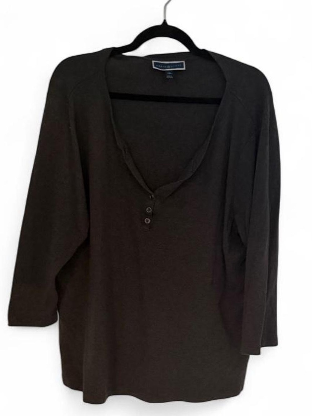 🛍️3/$15 Karen Scott Charcoal Gray
3/4 sleeve top XXL 100% cotton